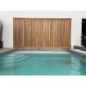♣ Tasseaux / Bardage Claire-Voie Bois Exotique Garapa KD 18x65 mm en 3,05 m