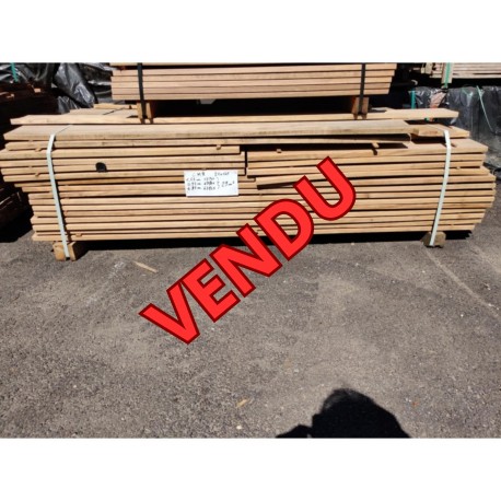 ♦ * DESTOCK Lot de 29 m²- Lame de Terrasse Cumaru 21x145 Déclassé