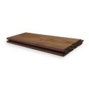 Échantillon de lames de terrasse en bois exotique