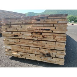 *DESTOCK Planche / Volige Déclassé 27mm toute largeur Sapin - Épicéa Grisés Brut non traité 2m.