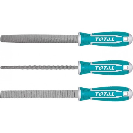 Coffret de 3 limes à bois TOTAL