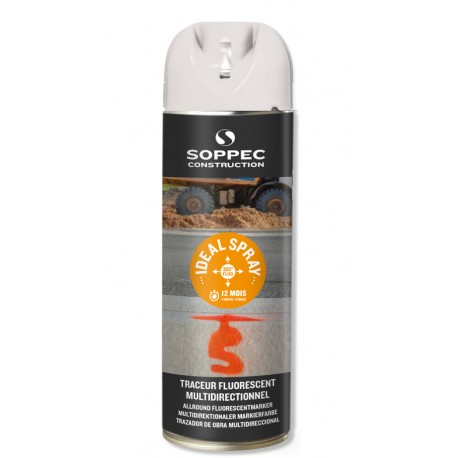 Ideal Spray : Traceur de chantier fluorescent 360°