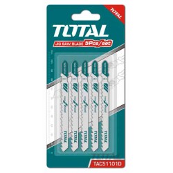 ♣ Set de 5 lames pour scie sauteuse TOTAL