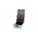 ♣ Set 25 forets rectifiés en acier HSS-G de la marque Krino