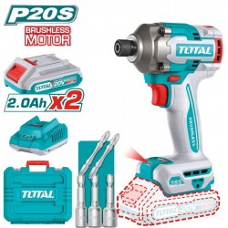 ♣ Set Perceuse TOTAL 2 vitesses avec deux batteries et chargeur