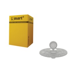 Rosace Plastique Rondelle Ø60 - Ø65 mm avec capuchon pour Isolant