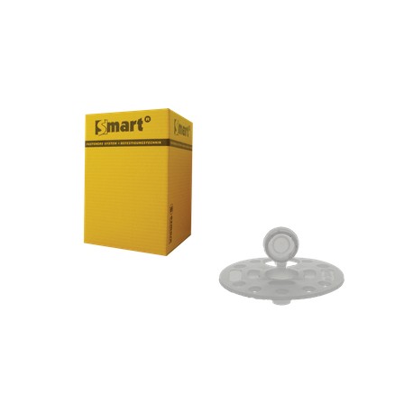 Rosace Plastique Rondelle Ø60 - Ø65 mm avec capuchon pour Isolant