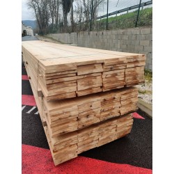 *DESTOCK Lot Bois Planche / Plateau 30x271 Épicéa Sec KD Abouté / Raboté 4 faces bords droits Déclassé Traité Naturel ...