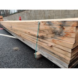 * DESTOCK Lot Bois Planche / Plateau 30x246 Épicéa Sec KD Abouté / Raboté 4 faces bords droits Déclassé Traité Naturel...