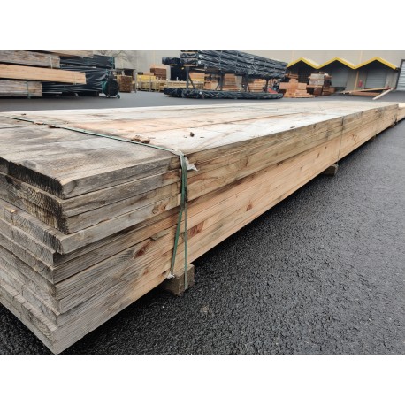 * DESTOCK Lot Bois Planche / Plateau 30x271 Épicéa Sec KD Abouté / Raboté 4 faces bords droits Déclassé Traité Naturel...