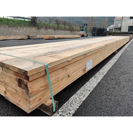 * DESTOCK Lot Bois Planche / Plateau 30x246 Épicéa Sec KD Abouté / Raboté 4 faces bords droits Déclassé Traité Naturel...