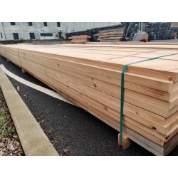 * DESTOCK Lot Bois Planche / Plateau 30x246 Épicéa Sec KD Abouté / Raboté 4 faces bords droits Déclassé Traité Naturel...