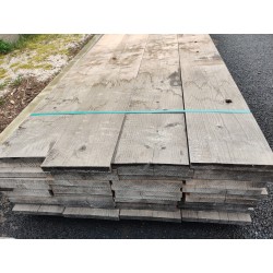 * DESTOCK Lot Bois Planche / Plateau 36x245 Épicéa Sec KD Abouté / Raboté 4 faces bords droits Déclassé Traité Naturel...