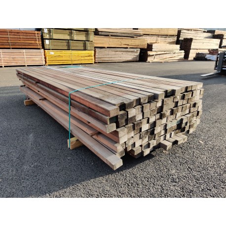 *DESTOCK Lot Lambourde 40x60 pour Terrasse Bois Exotique Classe 4 Déclassé