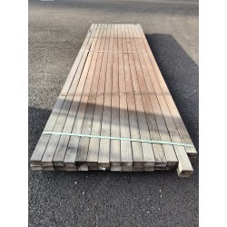 *DESTOCK Lot Lambourde 40x60 pour Terrasse Bois Exotique Classe 4 Déclassé