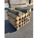 * DESTOCK Lot de Rondin Bois Rond Fraisé Pin Imprégné Traité Autoclave Classe 4