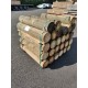 * DESTOCK Lot de Rondin Bois Rond Fraisé Pin Imprégné Traité Autoclave Classe 4