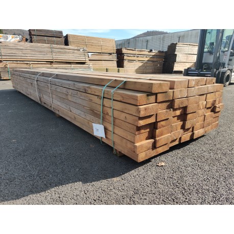 *DESTOCK Lot Madriers Douglas Raboté Traité Autoclave classe 3 déclassé en 4,80 m 57x156mm