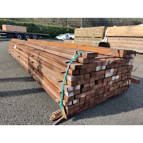 *DESTOCK Lot Lambourde 40x60 pour Terrasse Bois Exotique Classe 4 Déclassé