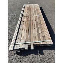 *DESTOCK Lot Lambourde 42x65 pour Terrasse Bois Exotique Classe 4 Déclassé