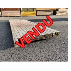 *DESTOCK Lot Lambourde 40x60 pour Terrasse Bois Exotique Classe 4 Déclassé