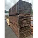 *DESTOCK Planche à Emboîtement Déclassé 28x185 Douglas Raboté Traité Autoclave Marron 3m