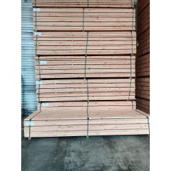*DESTOCK Lame de Terrasse Bois Lisse LINEO 28x145 Douglas Naturel 3,50 m soit 56 m² Déclassé