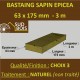 60 Bastaings 63x175mm Sapin Choix 3 Naturel Brut 3M
