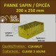Panne 200x250mm Sapin/Épicéa Traité Classe 2 Jaune