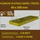Planche 40x200mm Sapin/Épicéa Traité Classe 2 Jaune