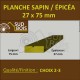 Planche 27x75 mm Sapin / Épicéa Brut Non Traité