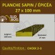 Planche 27x100 mm Sapin / Épicéa Brut Non Traité