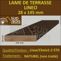 Lame Terrasse Bois Douglas LINÉO 28x145mm
