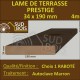 Lame de Terrasse PRESTIGE 34x190mm Douglas Autoclave Marron Choix 1 4m