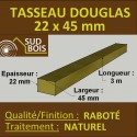 ♦ ◙ Tasseau / Claire Voie 22x45 Douglas Choix 1-2 Naturel Raboté 3m