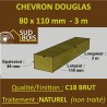 * Palette de 40 Chevrons 80x110 Douglas Naturel Brut 3M