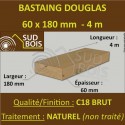 * Palette de 30 Bastaings 60x180 Douglas Naturel Brut 4M