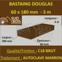 * Palette de 30 Chevrons 60x180 Douglas Autoclave Marron Brut 3M