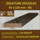 Bois Ossature 45x120 Sec Raboté Douglas Autoclave Marron Prix / ml