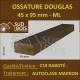 Bois Ossature 45x95 Sec Raboté Douglas Autoclave Marron Prix / ml