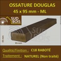 ► Montant / Bois Ossature 45x95 Sec Raboté Douglas Naturel Prix / ml