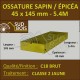 Montant d'Ossature Épicéa Traité Classe 2 Jaune 45x145mm 5.4m