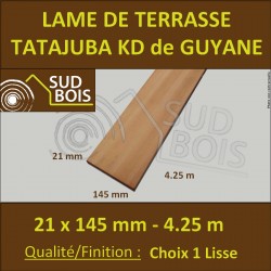 ♦ PROMO : Lame de Terrasse Exotique Tatajuba KD 21x145 en 4.25m