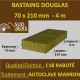 Bastaing / Madrier 70x210 Douglas Autoclave Marron Sec Raboté Qualité Charpente 4m