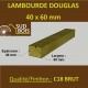 Palette de 102 Lambourdes / Chevrons 40x60 Douglas Brut