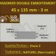 Madrier Chalet Double Emboîtement 45x135 Douglas Naturel 2nd Choix 3m (copie)