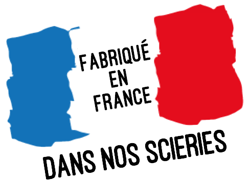 Logo fabriqué en France dans nos scieries